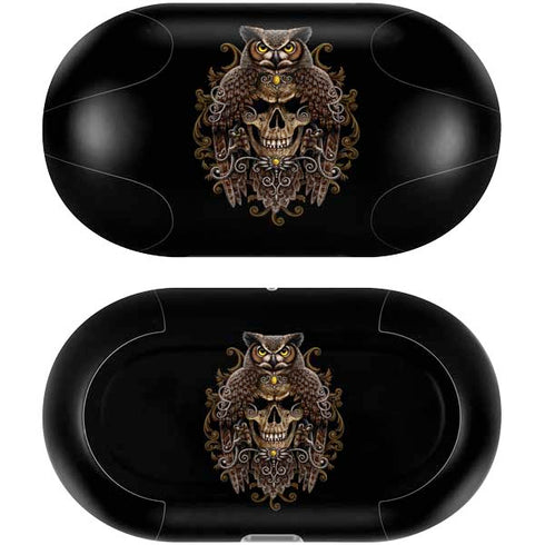 Skull and Owl by Sarah Richter Galaxy Buds Plus Skin