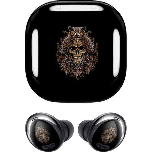 Skull and Owl by Sarah Richter Galaxy Buds Pro Skin
