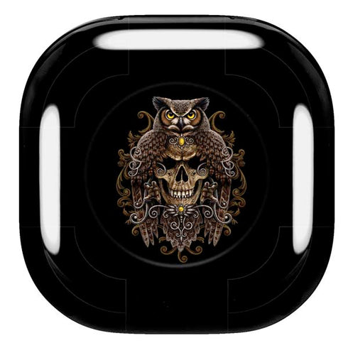 Skull and Owl by Sarah Richter Galaxy Buds Pro Skin