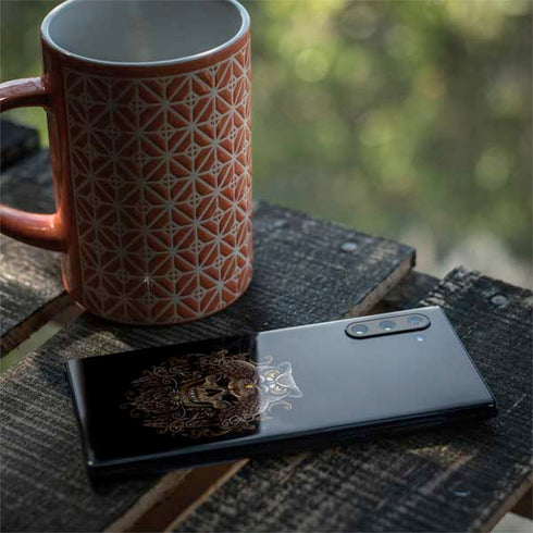 Skull and Owl by Sarah Richter Galaxy Note 10 Skin