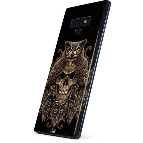Skull and Owl by Sarah Richter Galaxy Note 9 Skin