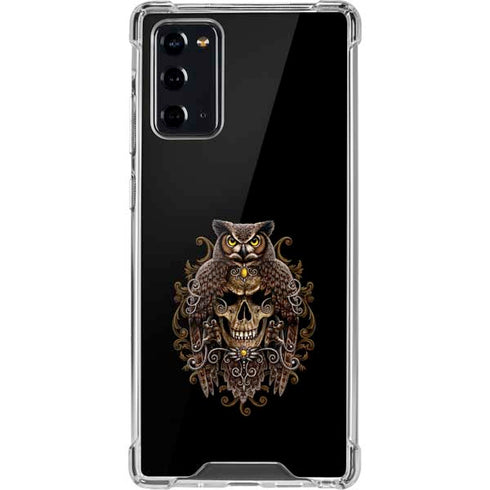 Skull and Owl by Sarah Richter Galaxy Note20 5G Clear Case