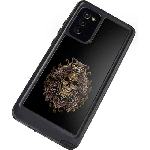 Skull and Owl by Sarah Richter Galaxy Note20 5G Waterproof Case