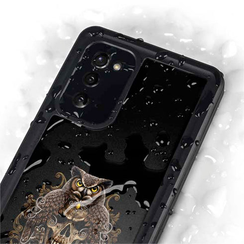 Skull and Owl by Sarah Richter Galaxy Note20 5G Waterproof Case