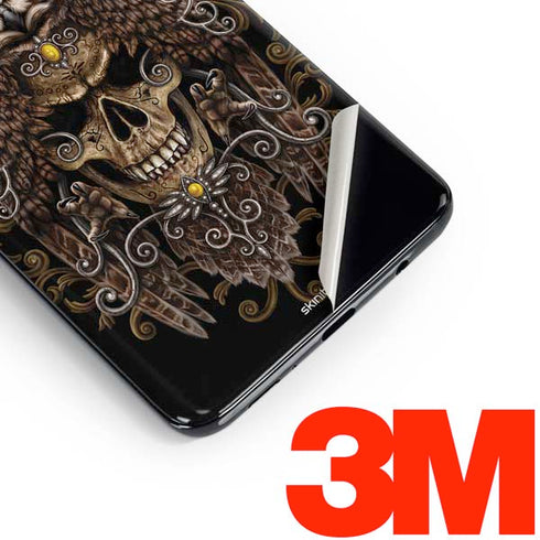 Skull and Owl by Sarah Richter Galaxy S10 Plus Skin