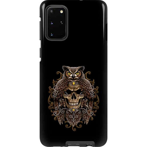 Skull and Owl by Sarah Richter Galaxy S20 Plus Pro Case