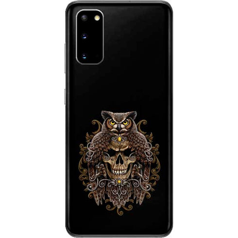 Skull and Owl by Sarah Richter Galaxy S20 Skin