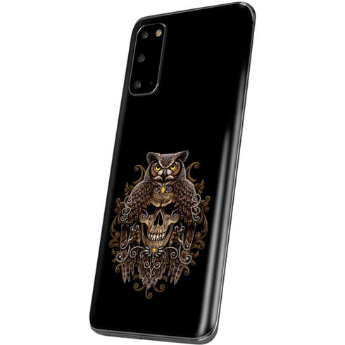 Skull and Owl by Sarah Richter Galaxy S20 Skin