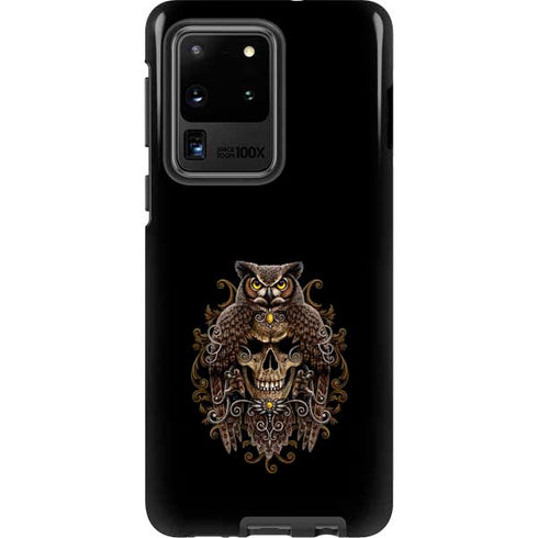 Skull and Owl by Sarah Richter Galaxy S20 Ultra 5G Pro Case