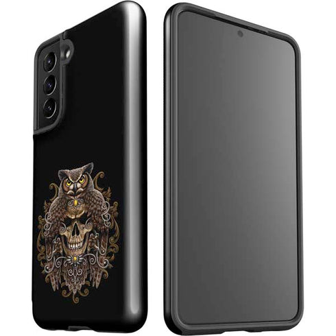 Skull and Owl by Sarah Richter Galaxy S21 5G Pro Case