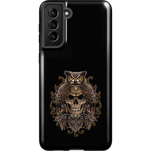 Skull and Owl by Sarah Richter Galaxy S21 Plus 5G Pro Case