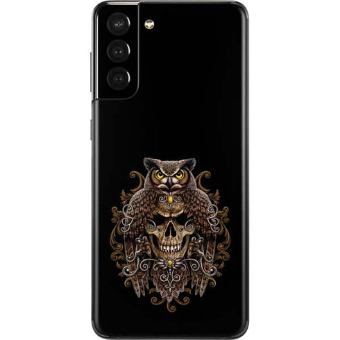 Skull and Owl by Sarah Richter Galaxy S21 Plus 5G Skin