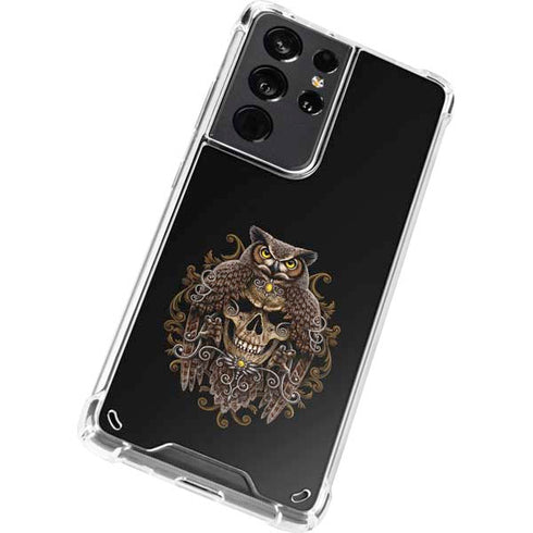 Skull and Owl by Sarah Richter Galaxy S21 Ultra 5G Clear Case