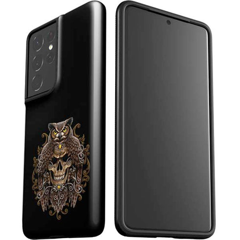 Skull and Owl by Sarah Richter Galaxy S21 Ultra 5G Pro Case