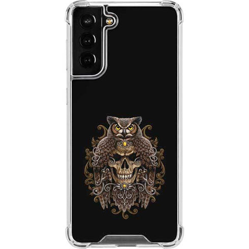 Skull and Owl by Sarah Richter Galaxy S22 Plus Clear Case