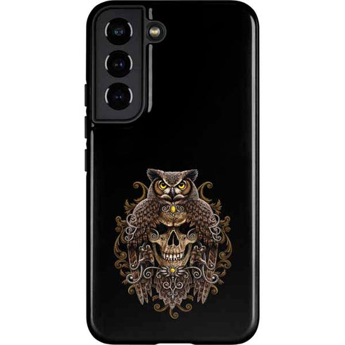 Skull and Owl by Sarah Richter Galaxy S22 Pro Case