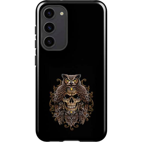 Skull and Owl by Sarah Richter Galaxy S23 Plus Pro Case