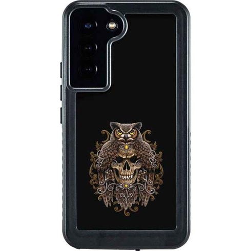 Skull and Owl by Sarah Richter Galaxy S23 Plus Waterproof Case