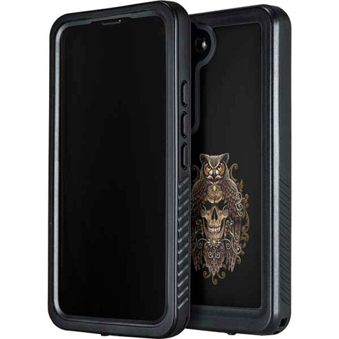Skull and Owl by Sarah Richter Galaxy S23 Plus Waterproof Case