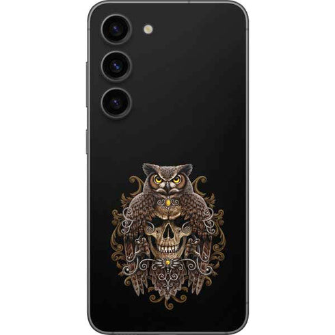 Skull and Owl by Sarah Richter Galaxy S23 Skin