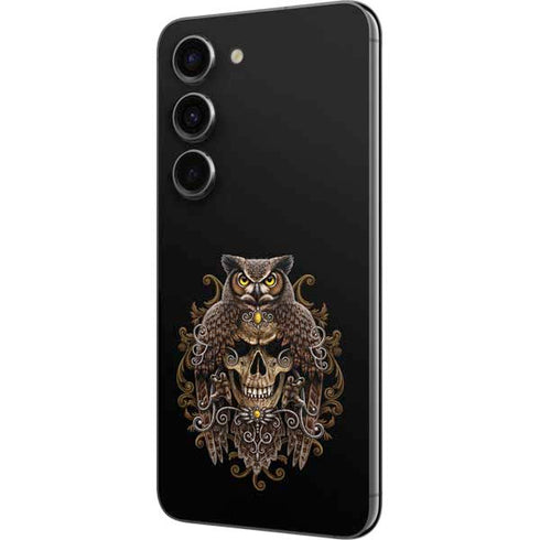 Skull and Owl by Sarah Richter Galaxy S23 Skin