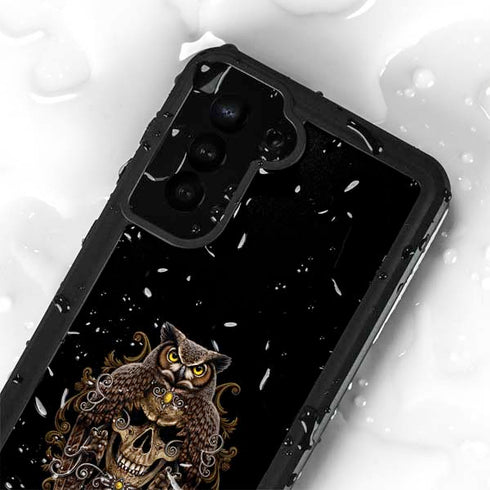 Skull and Owl by Sarah Richter Galaxy S23 Waterproof Case