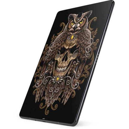 Skull and Owl by Sarah Richter Samsung Galaxy Tab Skin