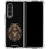 Skull and Owl by Sarah Richter Galaxy Z Fold4 5G Clear Case