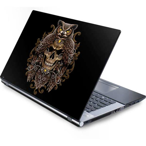 Skull and Owl by Sarah Richter Generic Laptop Skin