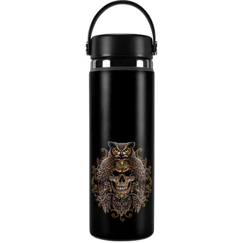 Skull and Owl by Sarah Richter Hydro Flask 20oz Wide Mouth Skin