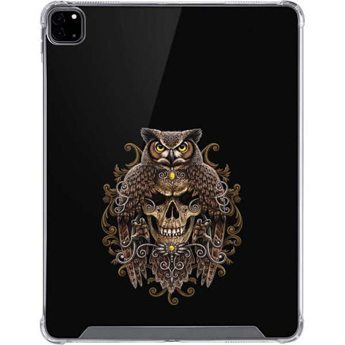 Skull and Owl by Sarah Richter iPad Pro 12.9in (2020) Clear Case