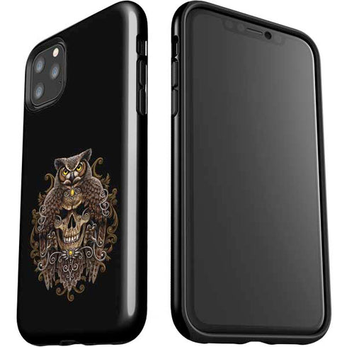 Skull and Owl by Sarah Richter iPhone 11 Pro Max Impact Case
