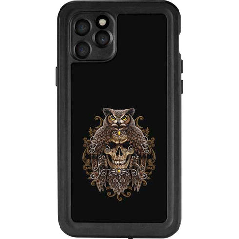 Skull and Owl by Sarah Richter iPhone 11 Pro Waterproof Case