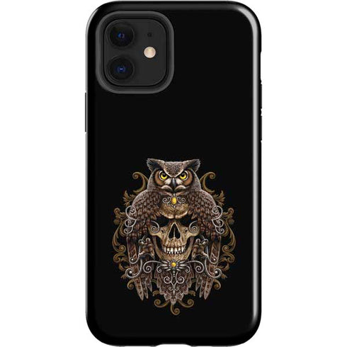 Skull and Owl by Sarah Richter iPhone 12 Impact Case