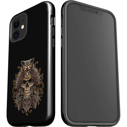 Skull and Owl by Sarah Richter iPhone 12 Mini Impact Case