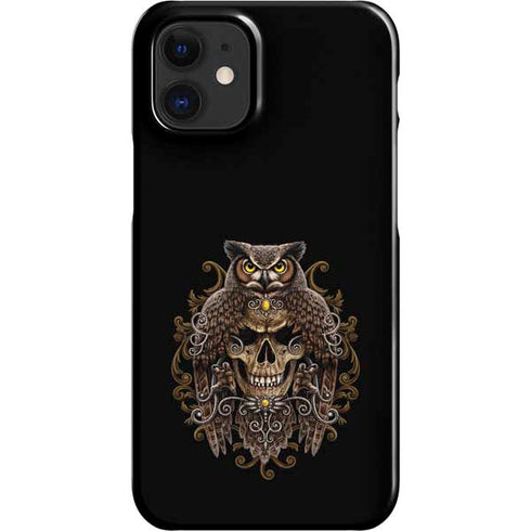 Skull and Owl by Sarah Richter iPhone 12 Mini Lite Case