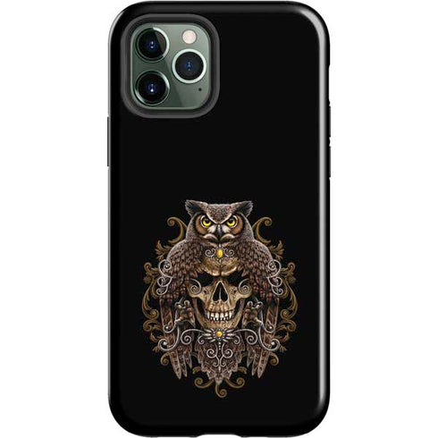 Skull and Owl by Sarah Richter iPhone 12 Pro Impact Case