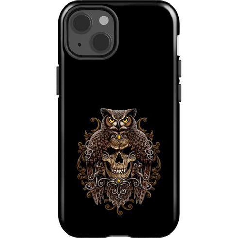 Skull and Owl by Sarah Richter iPhone 13 Impact Case