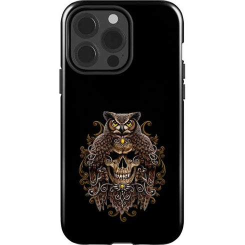 Skull and Owl by Sarah Richter iPhone 13 Pro Impact Case