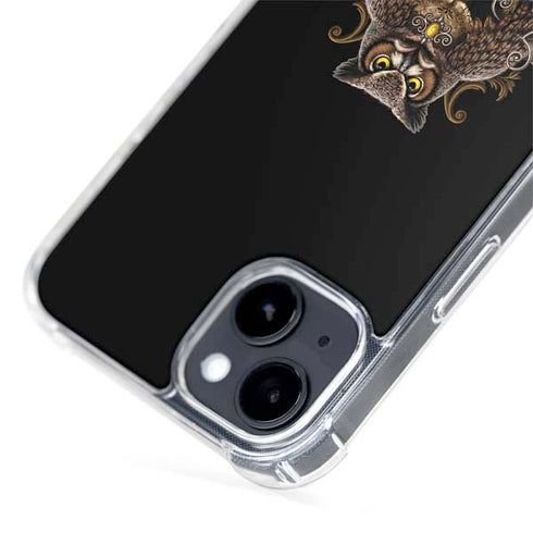 Skull and Owl by Sarah Richter iPhone 15 Plus MagSafe Case