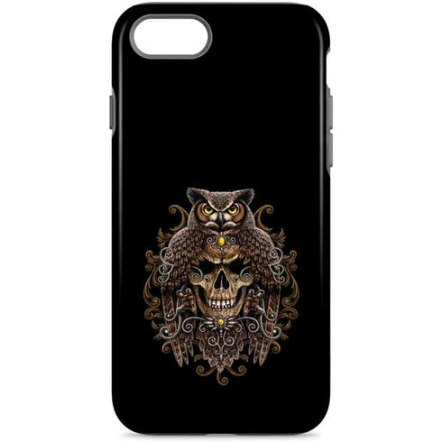 Skull and Owl by Sarah Richter iPhone 8 Pro Case