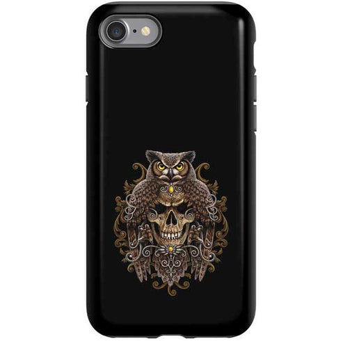 Skull and Owl by Sarah Richter iPhone SE (2nd & 3rd Gen) Pro Case