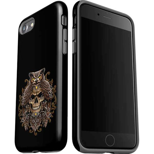 Skull and Owl by Sarah Richter iPhone SE (2nd & 3rd Gen) Pro Case