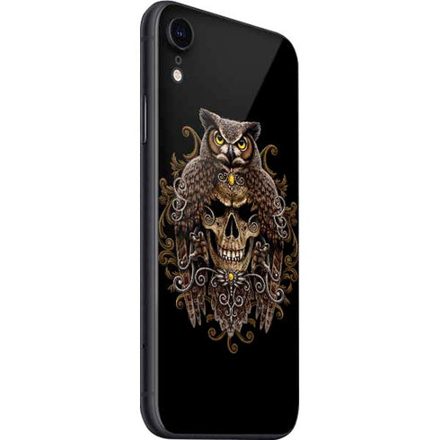 Skull and Owl by Sarah Richter iPhone SE (2nd & 3rd Gen) Skin