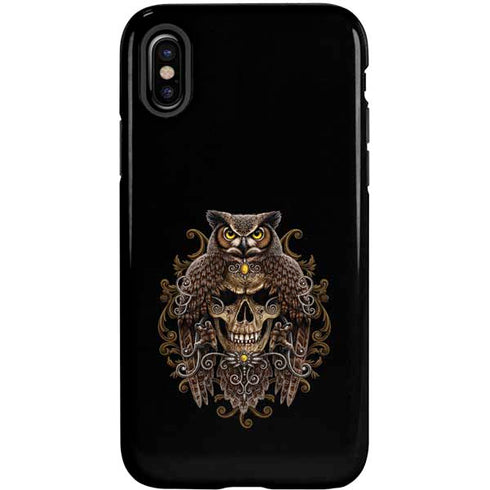 Skull and Owl by Sarah Richter iPhone X Pro Case