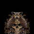 Skull and Owl by Sarah Richter iPhone X Pro Case