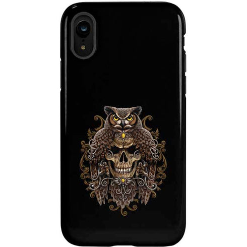 Skull and Owl by Sarah Richter iPhone XR Pro Case