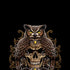 Skull and Owl by Sarah Richter iPhone XR Skin