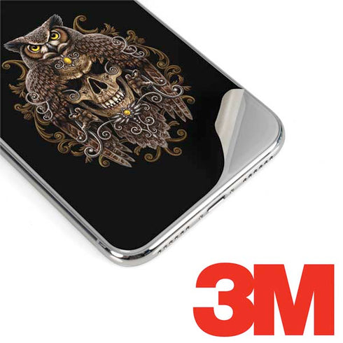 Skull and Owl by Sarah Richter iPhone XS Max Skin