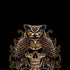 Skull and Owl by Sarah Richter iPhone XS Pro Case